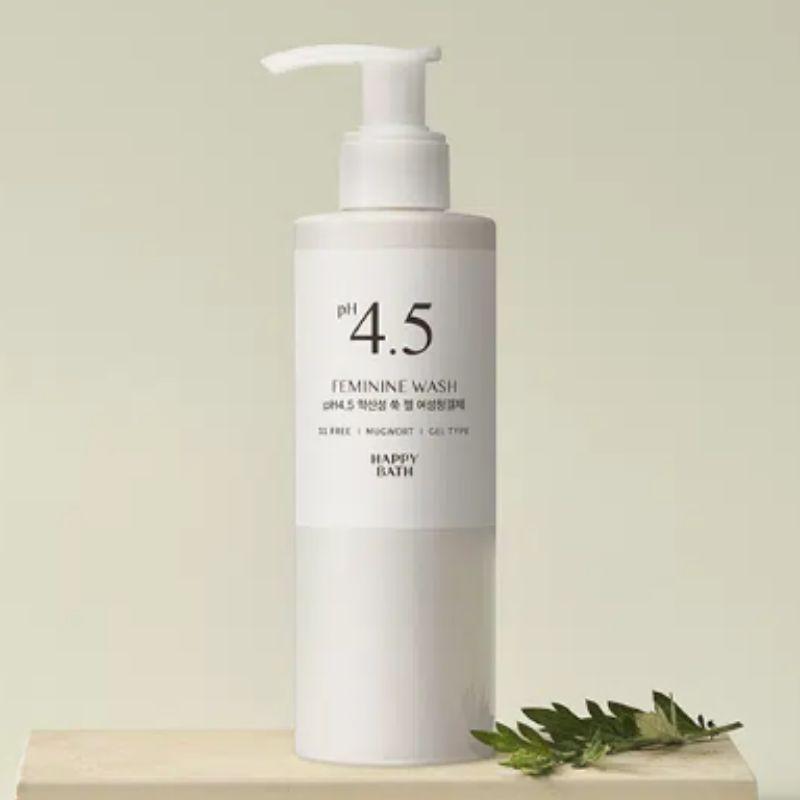 HAPPY BATH Мягкий гель для интимной гигиены pH 4.5 200 г Нежное очищающее средство Аромат розы и полыни