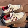 Немецкие кроссовки на платформе женские 2025 новая осень популярные универсальные увеличивающие рост маленькие белые кеды весна и осень