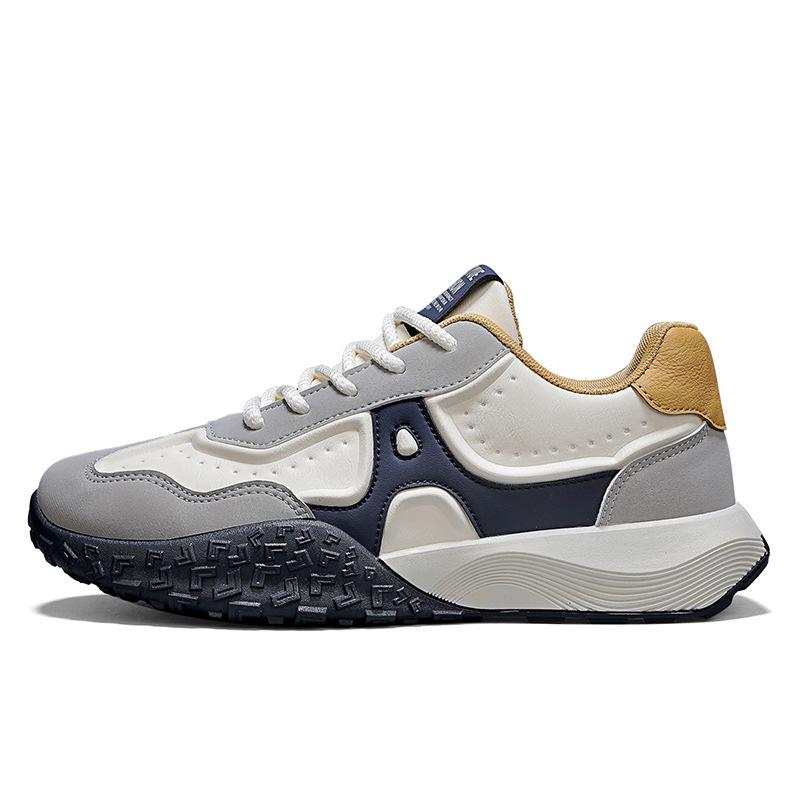 Кроссовки для бега в стиле ретро с низким верхом. Новая трендовая повседневная спортивная обувь на платформе. Износостойкая мужская обувь для бега на открытом воздухе весной и осенью.