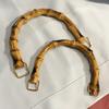 EcoChic Handmade Woven Bag Handles | Resin Bamboo-Style Crafted Plastic Carry Loops, DIY Replacement Handles for Handbags