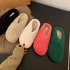 New Style Fashion Women's Home Fur Slippers Non-Slip Soft Warm House Indoor Bedroom Couples Shoes Plus Size Zapatos Mujer