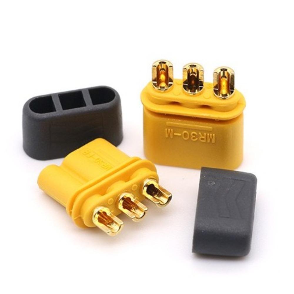 Разъем AMASS MR30 Желтый Черный Штекер Гнездо Новый Чехол MR30 для RC Самолета