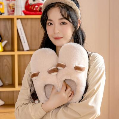 Милые хлопковые тапочки женские осенне-зимние домашние новые теплые тапочки на толстой подошве для пары женские