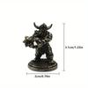 1PC Dwarf Legion Meteor Hammer Soldiers Models Toy Figurines Miniatures Metal Copper Mens Gifts Desktop Decorations