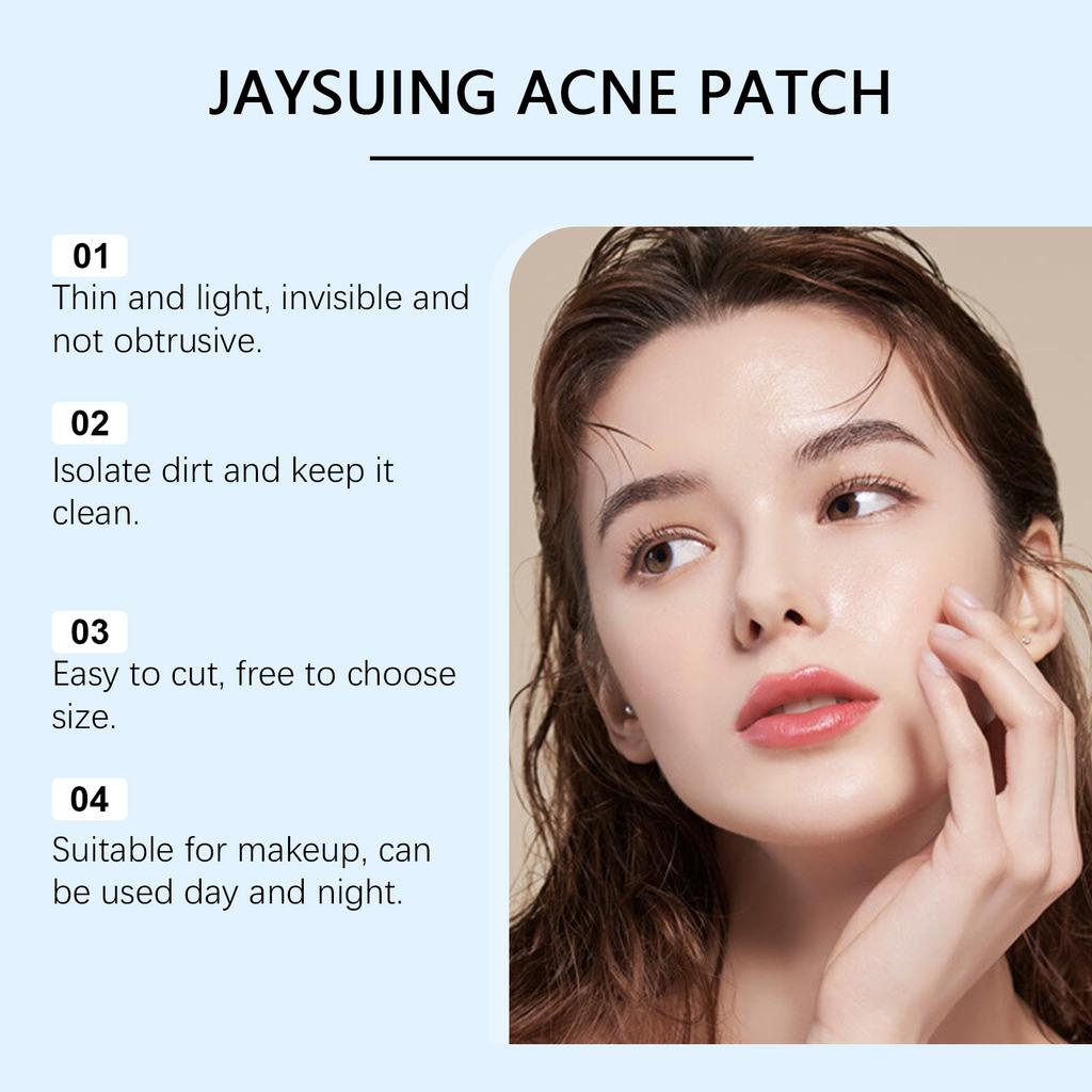 Traceless Acne Patch Lightweight Skin Friendly Acne Patch Absorb Pus Anti-Acne Concealer Transparent Round Hydrocolloid Hypoallergenic Acne