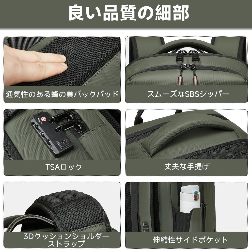 Мужской деловой рюкзак Sea Choice, вакуумная компрессия, расширяемый, вместимость 50 л, водоотталкивающий, подходит для 17-дюймовых ноутбуков и формата A4, с кодовым замком TSA,