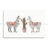 Llamas Metal Plaque Poster Wall Mural Classic Designer Cave Create Tin Sign Poster