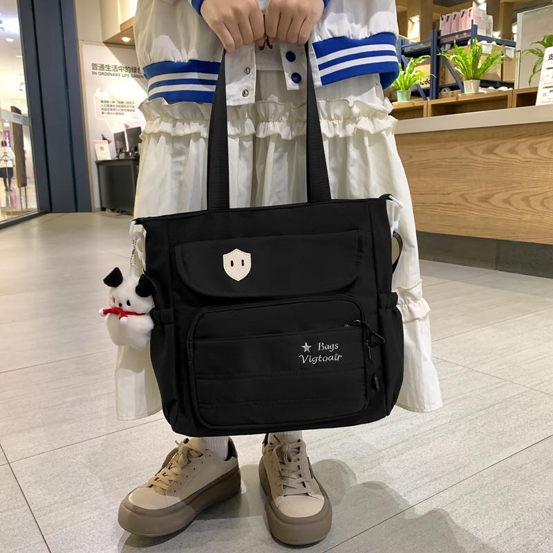 Женская сумка через плечо, нейлоновая сумка через плечо, студенческая сумка для занятий