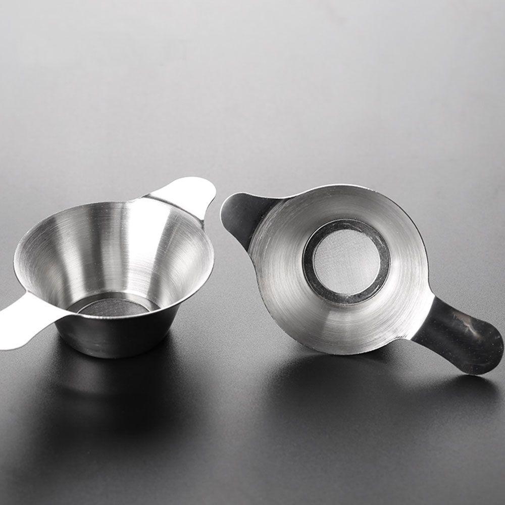 Kitchen Kungfu Leaf Stainless Steel Fine Mesh Tea Strainer Funnel Filter