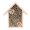 Bee House Hanging Harmless Eco Friendly Wooden Bee Box Habitat for Outdoor Garden Yard
