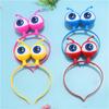 2024 Новый блестящий ободок для глаз, танцевальный головной убор для вечеринки на Хэллоуин, светящийся светодиодный ободок с большими глазами инопланетянина