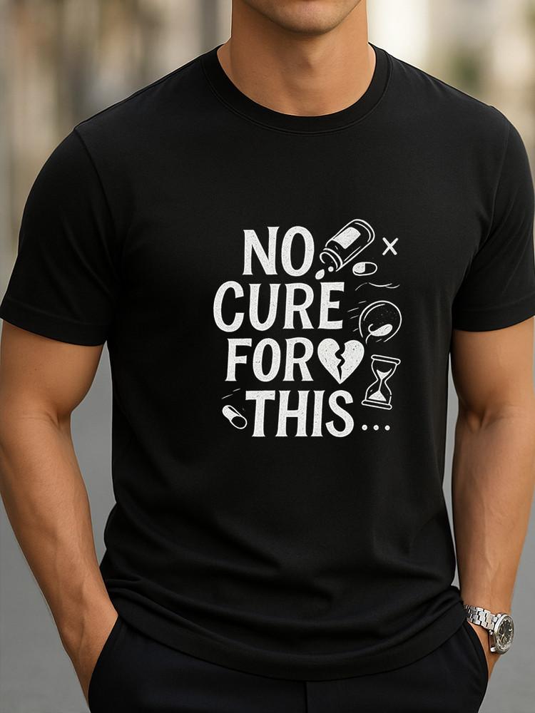 No Cure for This T-Shirt Broken Heart Pills Graphic Tee Dark Aesthetic Emotional Unisex T-Shirt