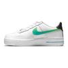 Детские кроссовки Air Force 1 LV8 1 GS белые аквамариновые черные Green-Strike DJ5154-100