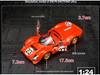 Bburago 1967 Ferrari 330 P4 Daytona Le Mans Модель винтажного гоночного автомобиля