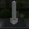 Garden Fountain Silver 37.7 x 32.6 x 110 cm Stainless Steel