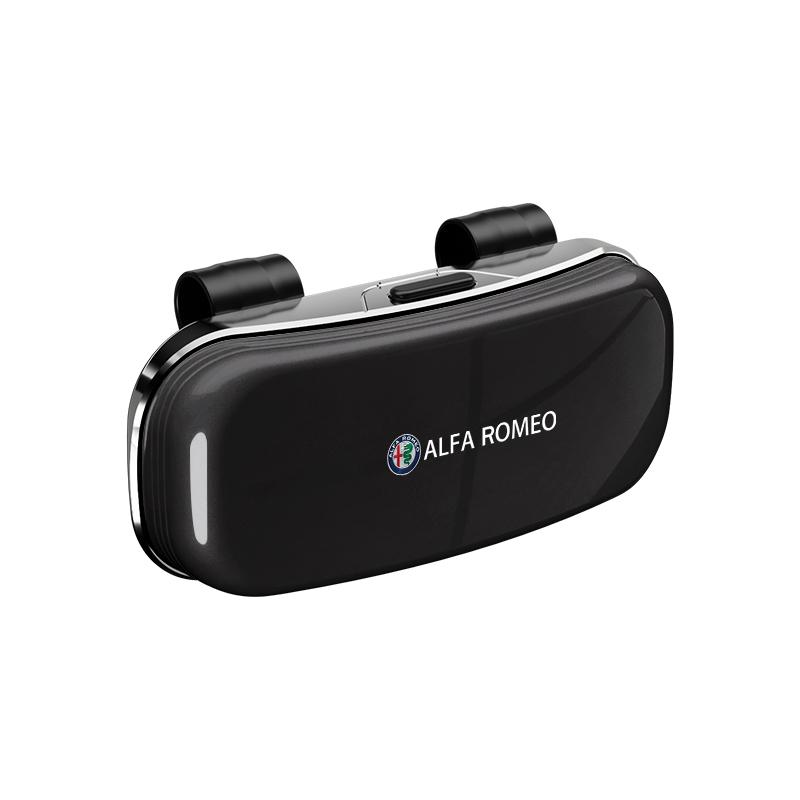 For Alfa Romeo Car Sun Visor Glasses Case Car Sunglasses Storage Box For Alfa Romeo 156 159 147 4C 8C 166 Giulia Giulietta Mito 