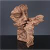 Статуя целующихся влюбленных, скульптура 17x16x29 см, настольное украшение, коллекционное абстрактное искусство для жизни