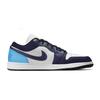 Jordan Air Jordan 1 Нескользящие Устойчивые к истиранию Низкие Скейтбордические кроссовки Унисекс Белый Синий Черный 553558-132(Team963-SBOX)