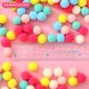 100 Pcs/Lot Macaron Pompom Fluffy Ball 10Mm Coloful Plush Ball Handmade Craft Diy Decor Toy Hairband Material Accessories