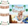 Retirement Theme Party Banner And Tassel With For Summer Event And Background Decor