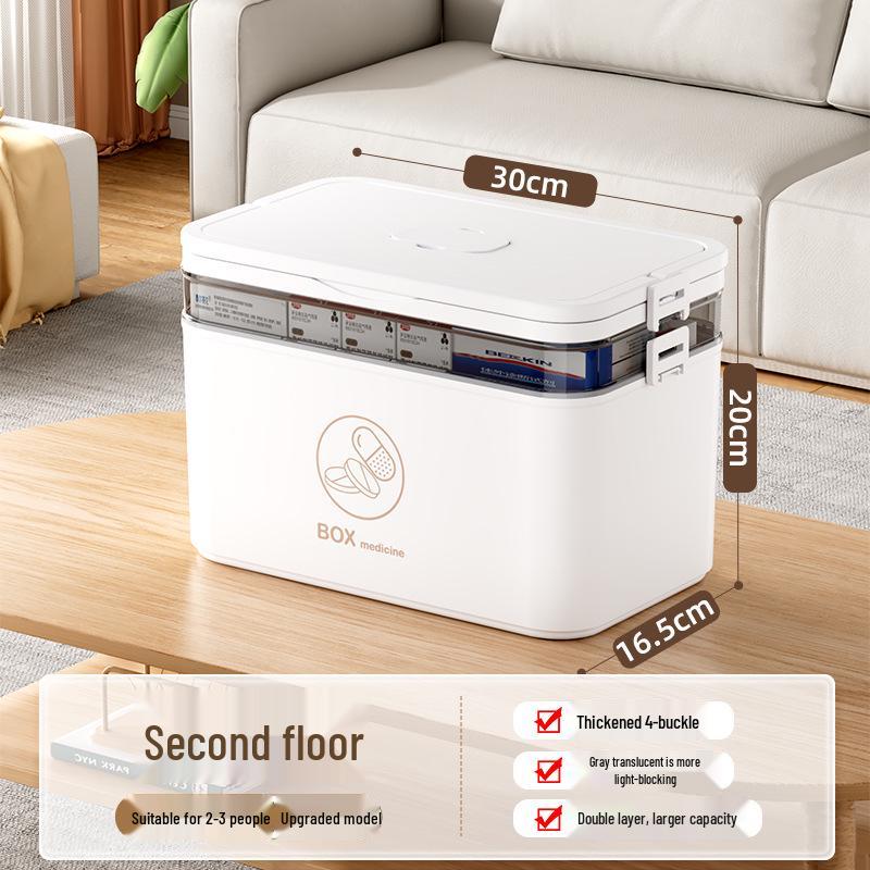 Портативный многослойный ящик для лекарств: Бытовой аварийный набор для хранения первой помощи