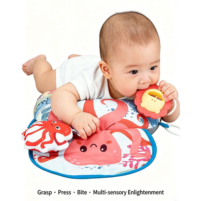 Baby Tummy Time U-Shaped Pillow for Newborn Head Lifting and Crawling Practice