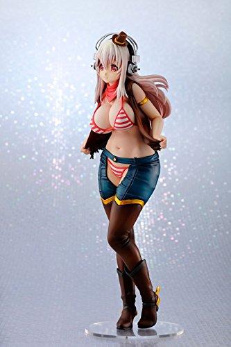 NITRO SUPER SONIC Image Girl Super Sonico масштабная ПВХ окрашенная готовая фигурка ~Девушка-ковбой~ 1/7