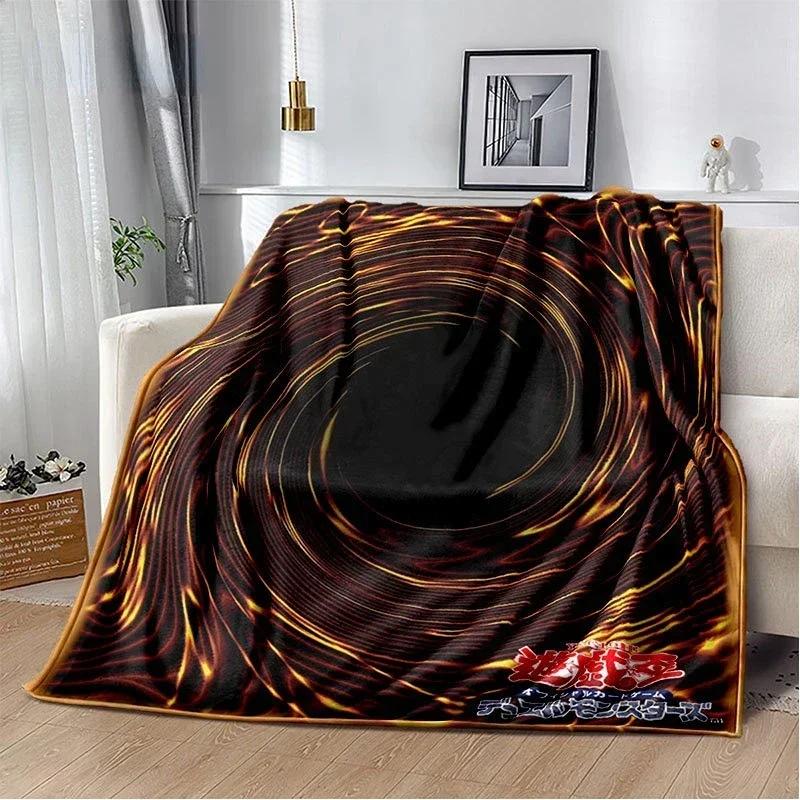 Одеяло с рисунком Yu Gi Oh, голубые глаза, белый дракон, мягкое плюшевое одеяло с рисунком аниме, покрывало для спальни, домашний декор