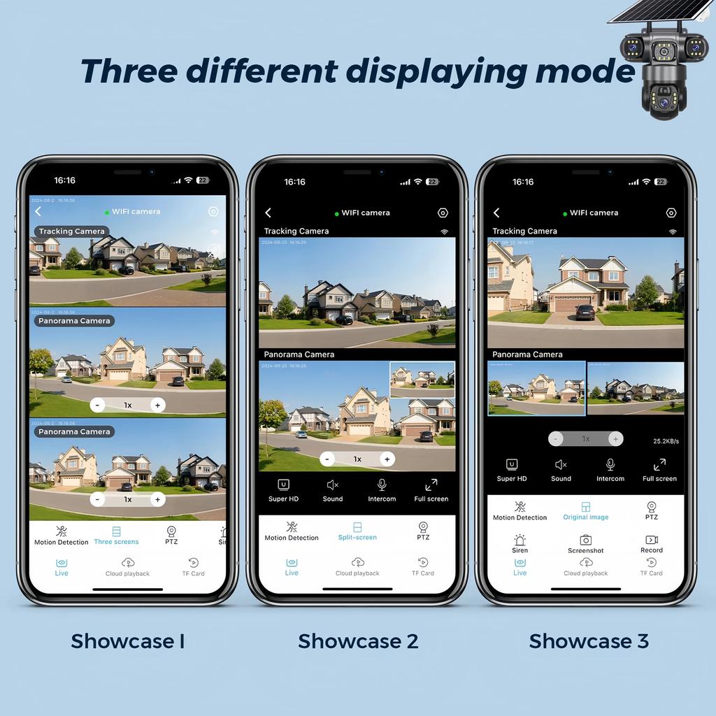 LS VISION 3-объективная 4G солнечная камера 15 МП HD, охранная камера видеонаблюдения, водонепроницаемая IP66, ночное видение, двусторонняя аудиосвязь, мобильное слежение, IP-камеры V380
