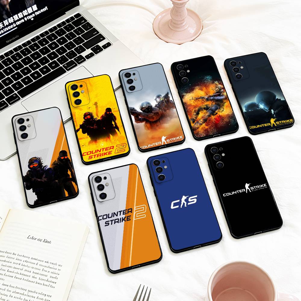 G-Game C-CS2 C-Counter S-Strikes Phone Case For Samsung S 25,24,23,22,30,21,10,9,Ultra,Plus,Lite,FE,4,5 G Soft Black Case