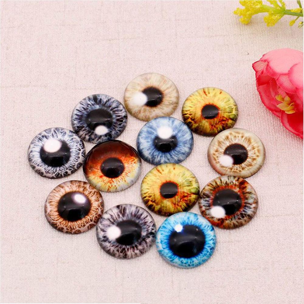 10pairs Funny Toy Animal Dinosaur DIY Crafts Eyeballs Glass Dolls Eyes Time Gem