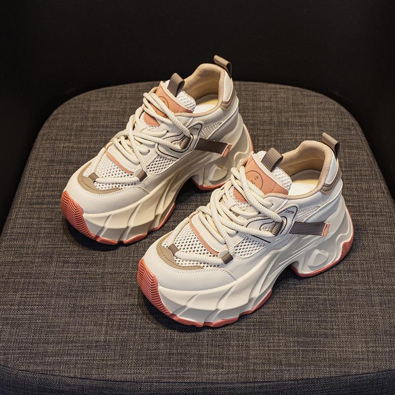 Поп-туфли с толстой подошвой и внутренней высотой, модные женские туфли