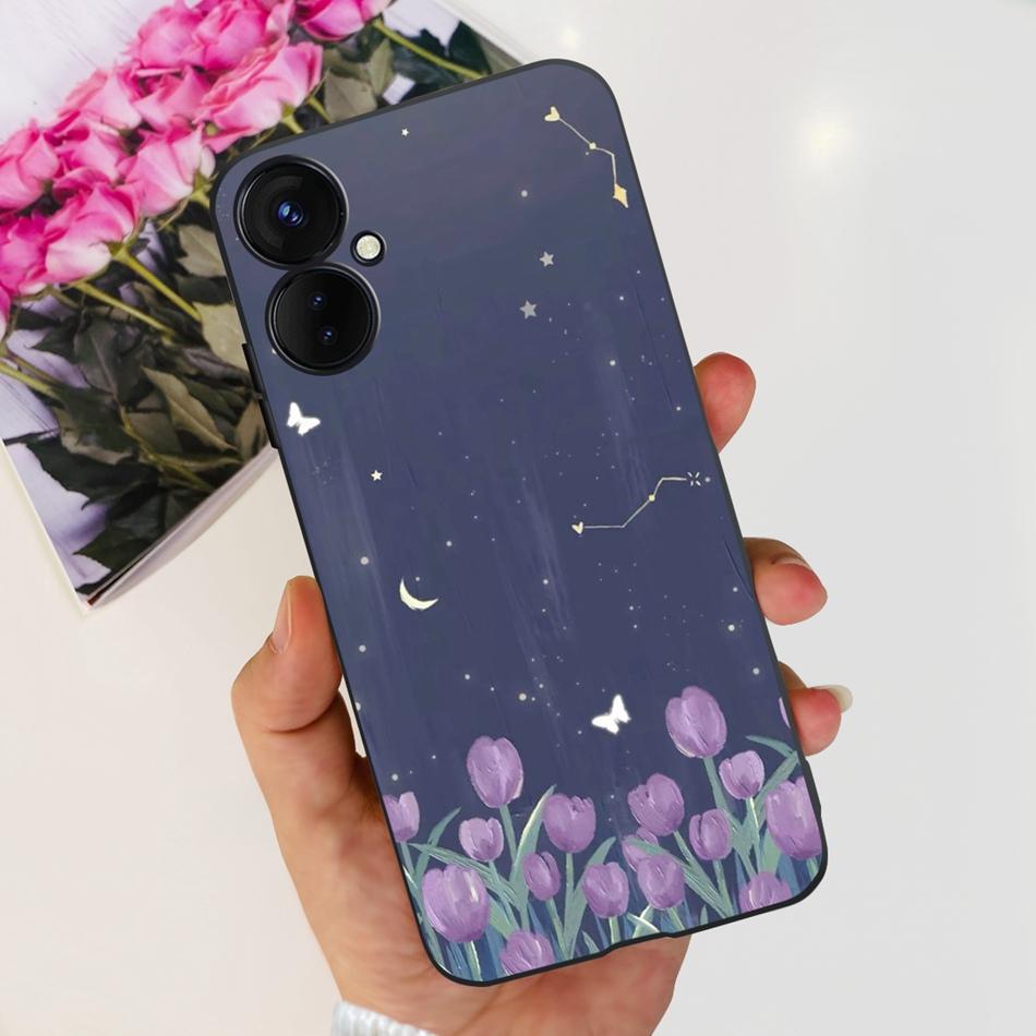 Для Tecno Spark 9 Pro KH7 KH7n Милый Мультяшный Чехол Для Телефона Для Tecno Spark 9Pro Черный Силиконовый Мягкий ТПУ Чехлы