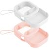 Container For Hair Accessories Mini Hair Tie Holder Organizer Wall Mounting TPE Material 9.50X9.50X3.00CM 2Pcs
