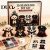 DIY Craft Set for Kids 3D Halloween Dog Art Set, Beaded Puppy Kit, Cute Plastic Beads Jewelry Crafts Animal Kit Beginners Adults, Home Desk