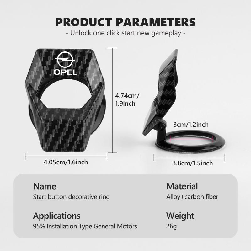 Накладка на кнопку запуска двигателя автомобиля Защита от царапин Декор кнопки Push Start Для Opel Insignia Astra G J F K Vectra C H Corsa C B D Omega