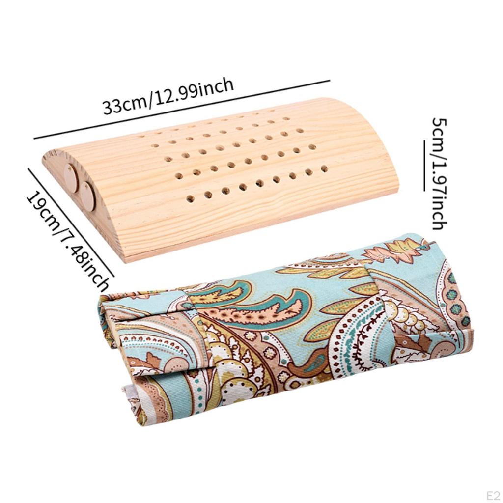 Подушка для поддержки поясницы, дышащая с чехлом, деревянная подголовник для сауны, спинка для