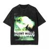Модные винтажные футболки Silent Hill, уличная одежда, топы с принтами для мужчин и женщин, хлопок, Харадзюку, тематика фильмов ужасов и игр