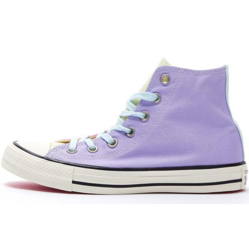 Converse Chuck Taylor All Star Удобные и Универсальные Высокие Кеды из Канваса Унисекс Фиолетовый и Розовый