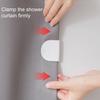 4 шт., зажимы для занавесок для душа, ветрозащитные самоклеящиеся, простая установка, защита от брызг, держатели для занавесок, принадлежности для ванной комнаты