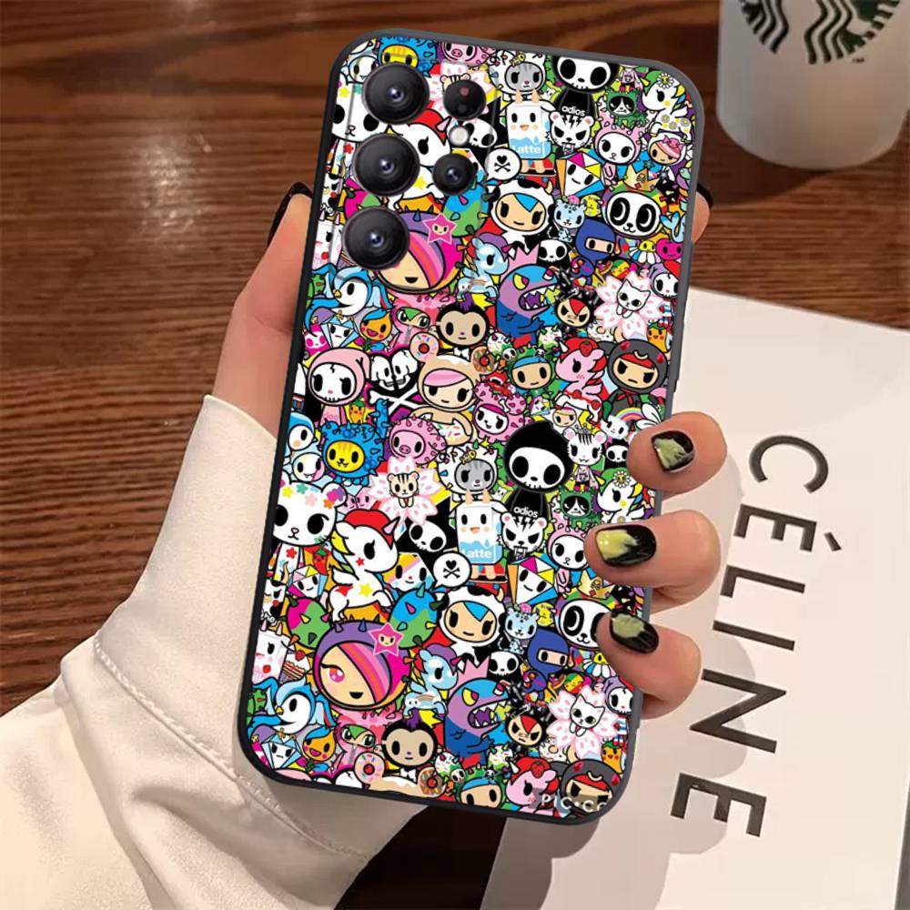 Япония T-Tokidokis Чехол Для Samsung Galaxy Чехол S25 S23 S22 S21 S30 S20 S10 Ultra Plus FE ТПУ Мягкий Чехол