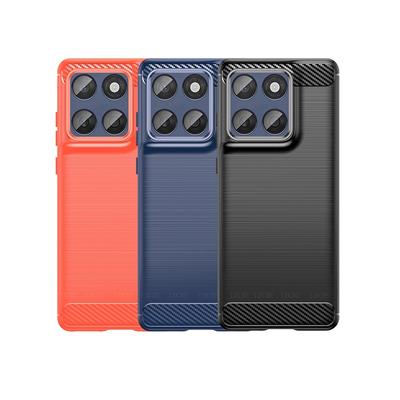Для чехла-накладки Moto Edge 60 Fusion Capa для телефона Задняя часть ТПУ Мягкое Углеволокно Fundas Motorola Moto Edge 60 Fusion