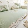 Summer Cool Ice Silk Special-shaped Sofa Cushion 2025 New Non-slip Small Fresh Straight Row Sofa Mat Seat Cushion Cover Cloth