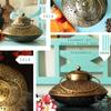 Antique Degchi Dhoop Dani Pot - Vintage & Heritage Decor Incense Dhoop Holder (Iron, Round, Antique Finished Golden)