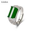 Lindon Classic Zircon Copper Alloy Ring Gentleman Jewelry Wedding Promise Party Gift