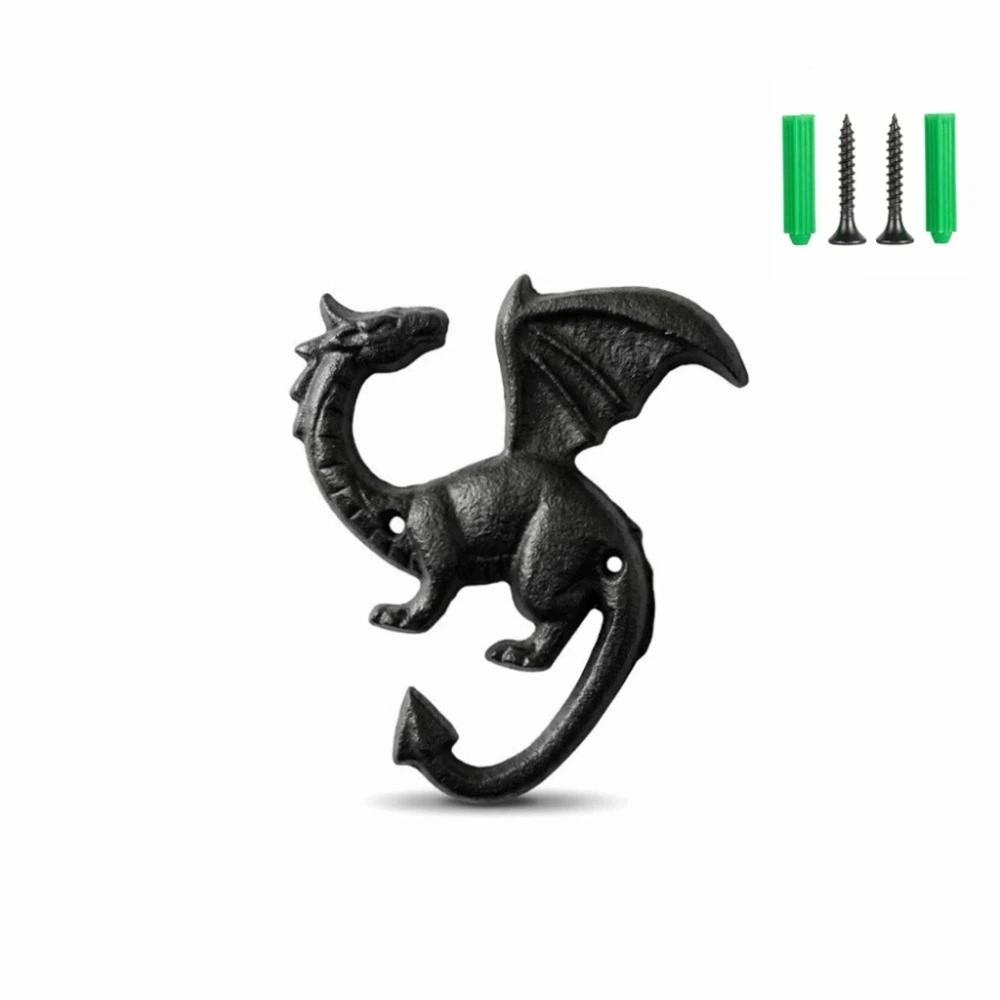 Multi-functional Wall Mount Key Rack Iron Car Key Hook Rack Iron Dragon Tail Hook for Home