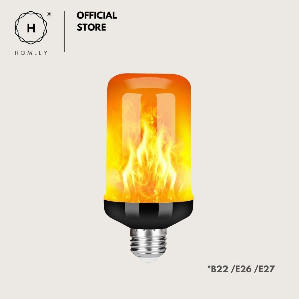 Homlly LED  Fire Flame Light Bulb (4 Modes Flickering) (X3PCS)