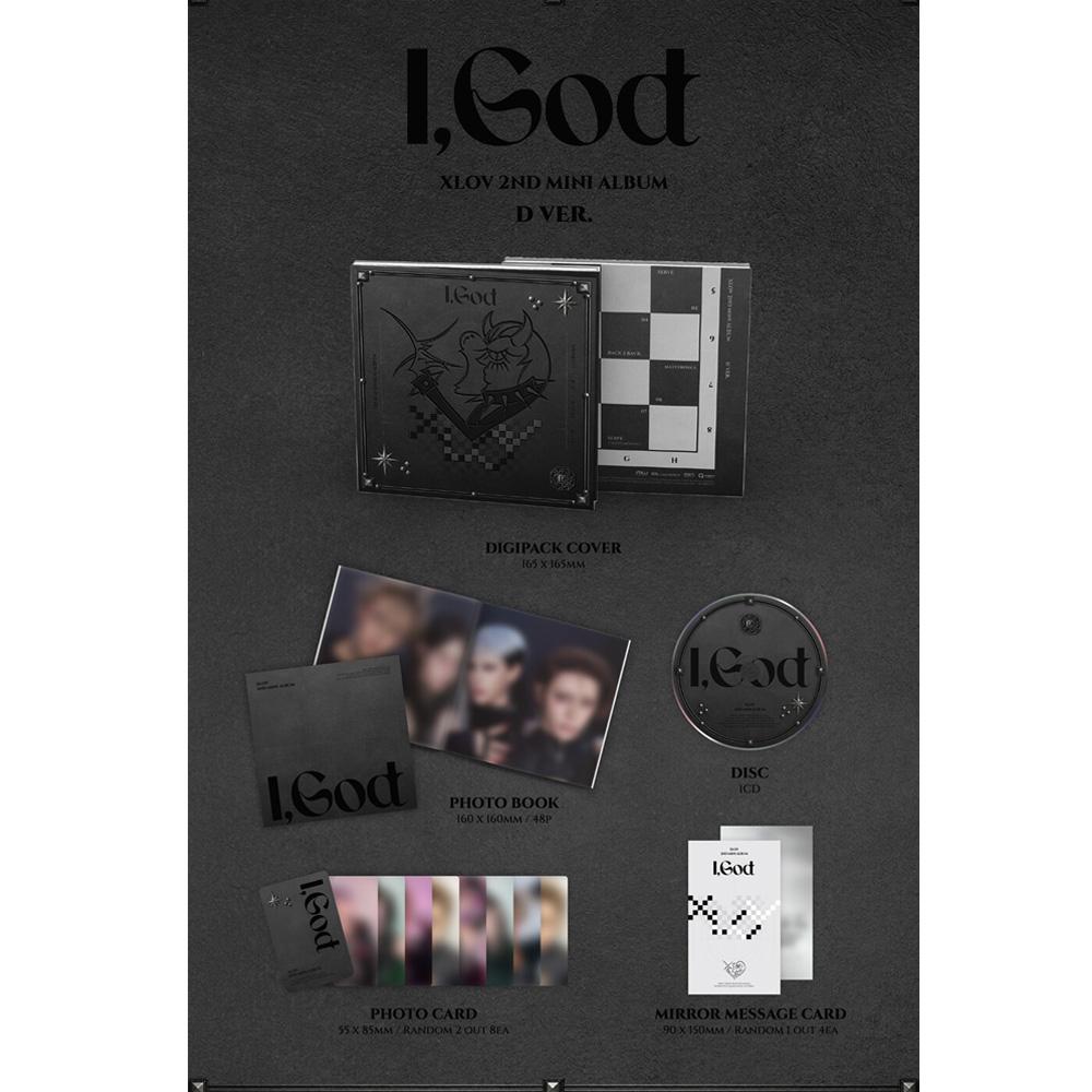 [Предзаказ] XLOV I,God Kpop Альбом CD Фотокарточка Официальный Набор из 4 Версий