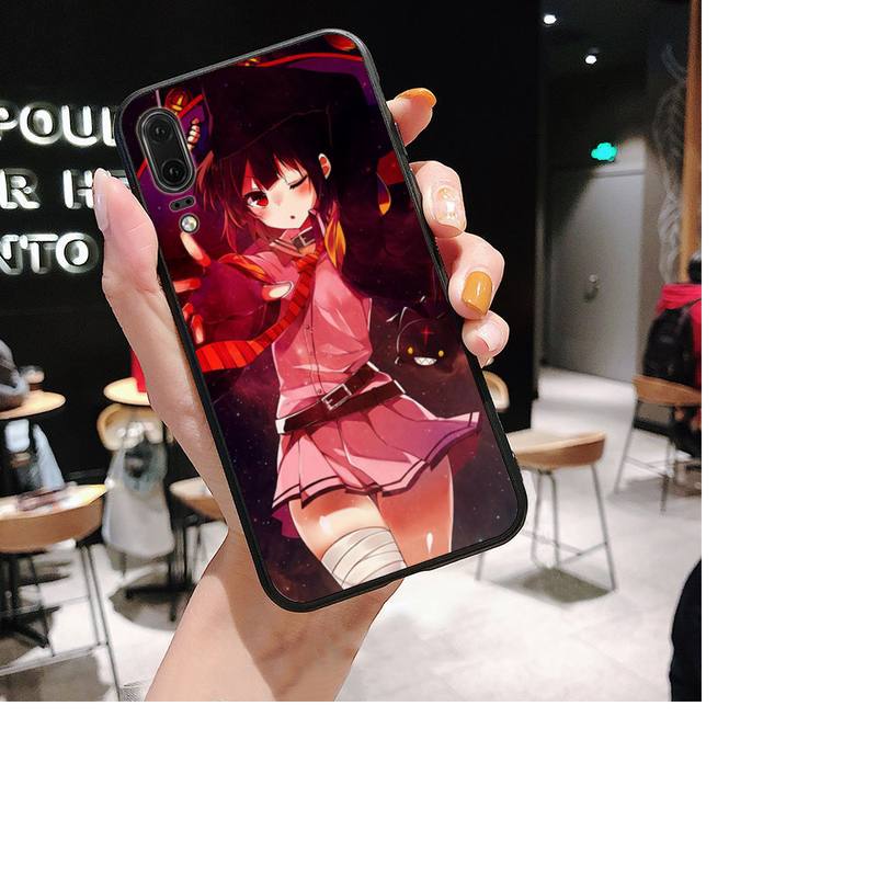 Чехол для телефона японского аниме Konosuba Megumin для Huawei P30 plus P8 lite P9 lite, чехол для Psmart P20 pro P10 lite
