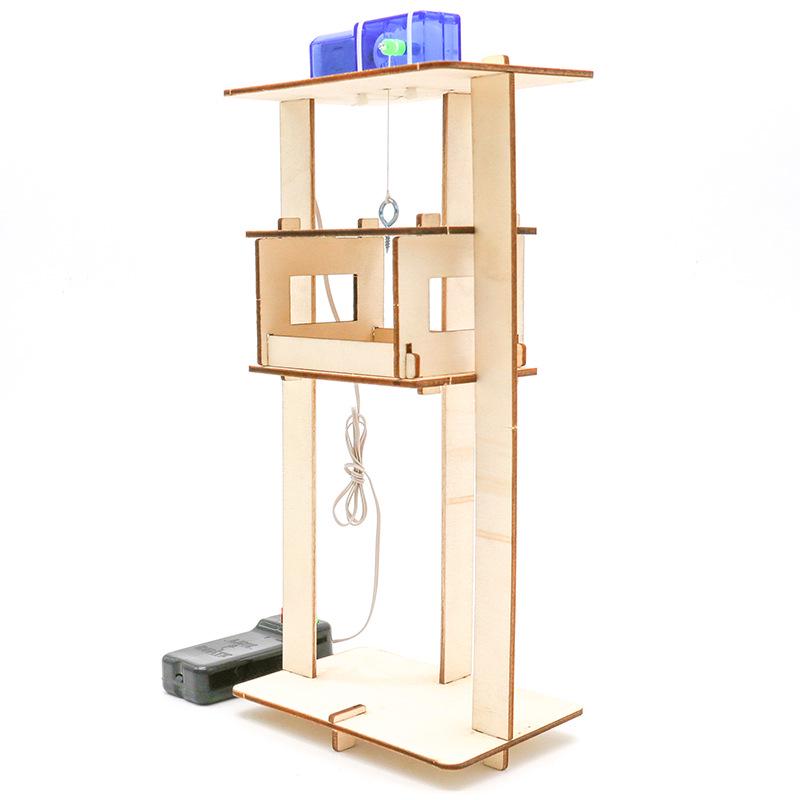 Модель лифта с проводным управлением своими руками - Учебное пособие по науке и технике для экспериментов с маломасштабными кранами